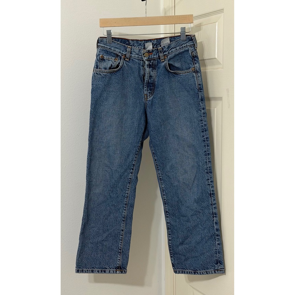 Lucky‎ Brand Womens sz 6 Dungarees Low Rise Easy Fit Capri Jeans vintage classic